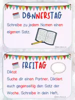 Vorschau - Fördermaterial/Inklusion - Satz der Woche - Täglicher Arbeitsauftrag & Zusatzaufgabe in Silbenschrift - Seite 3