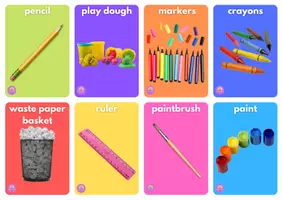 Aperçu - Jeux - Quel objet est caché ? Édition scolaire - Jeu de vocabulaire en ANGLAIS - What object is hidden? School Edition - Vocabulary Game - Page 3