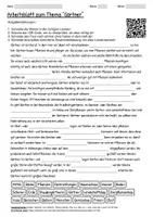 Vorschau - Arbeitsblätter - Arbeitsblätter "Gärtner" + Lösung & MP3 + Mindmap + Infografik - Deckblatt