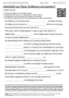 Vorschau - Arbeitsblätter - Lernposter + Arbeitsblätter "Großherzog von Luxemburg" + Lösung & MP3 + Mindmap + Infografik - Seite 1