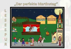 Vista previa - Hojas de trabajo - Historia de la lectura "Der perfekte Martinstag" alemán - página 2