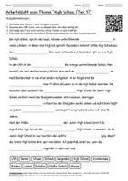 Vorschau - Arbeitsblätter - Arbeitsblätter "High School" + Lösung & MP3 + Mindmap + Infografik - Deckblatt