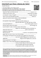 Vorschau - Arbeitsblätter - Lernposter + Arbeitsblätter "Johannes der Täufer" + Lösung & MP3 + Mindmap + Infografik - Seite 1