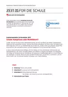 Vorschau - Arbeitsblätter - Schule: Kampfzone oder Wohlfühlort? - Deckblatt