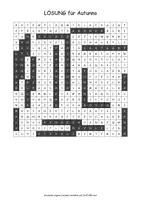 Vista previa - Hojas de trabajo - Cerca puzzle autunno "Sopa de letras" italiano - página 1