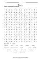 Vista previa - Hojas de trabajo - Cerca puzzle estate "Sopa de letras" italiano - Portada
