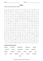 Vista previa - Hojas de trabajo - Cerca puzzle fiori "Sopa de letras" italiano - Portada