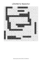 Vista previa - Hojas de trabajo - Cerca puzzle mammiferi "Sopa de letras" italiano - página 1