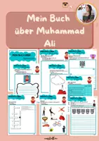 Vorschau - Unterrichtsreihen - Lesetagebuch zu Muhammad Ali | Life | Black History Month *editierbar - Deckblatt