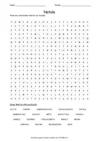 Vista previa - Hojas de trabajo - Cerca puzzle natale "Sopa de letras" italiano - Portada