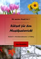 Vorschau - Arbeitsblätter - Rätsel für den Musikunterricht 9a - Notenrätsel Frühling - Deckblatt