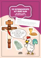 Vorschau - Text - Die Ostergeschichte mit Henri Hahn - mit Tafelmaterial - Deckblatt