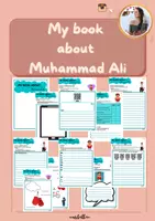 Vorschau - Arbeitsblätter - Reading Diary Muhammad Ali | Life | Black History Month *editierbar - Deckblatt