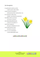Vorschau - Text - Die Osterglocke - ein kurzes Gedicht Blume & Jahreszeit - Seite 1