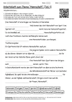 Vorschau - Arbeitsblätter - Lernplakat + Arbeitsblätter "Mannschaft" + Lösung & MP3 + - Seite 1