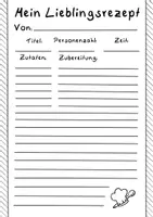 Vorschau - Arbeitsblätter - Materialpaket: Rezepte (Arbeitsblätter, Deckblatt, Schmuckblätter) - Seite 3