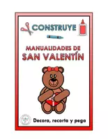Vista previa - Manualidades / Dibujos para colorear - CONSTRUYE MANUALIDADES SAN VALENTIN OSITA - Portada
