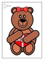 Vista previa - Manualidades / Dibujos para colorear - CONSTRUYE MANUALIDADES SAN VALENTIN OSITA - página 3
