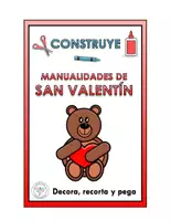 Vista previa - Manualidades / Dibujos para colorear - CONSTRUYE MANUALIDADES SAN VALENTIN OSITO - Portada