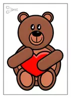 Vista previa - Manualidades / Dibujos para colorear - CONSTRUYE MANUALIDADES SAN VALENTIN OSITO - página 3