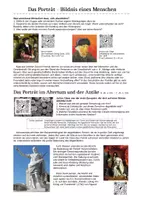 Vorschau - Arbeitsblätter - Portraitmalerei Antike-Mittelalter-Renaissance - Deckblatt