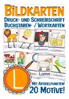 Vista previa - Decoración del aula - Bildkarten Buchstabe L Deutsch - Portada