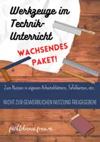Vorschau - selbst erstellte Cliparts/Grafiken - Bilder - Cliparts: Werkzeuge für den Technik/WG/Werk-Unterricht - Deckblatt