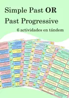 Vista previa - Juegos / Gamificación - Actividades en tándem Simple Past OR Past Progressive - Inglés - Portada