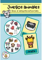 Vista previa - Hojas de trabajo - Juego de vocabulario animales: "busca al semejante" + cartas + ruleta - Portada