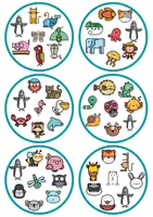 Vista previa - Hojas de trabajo - Juego de vocabulario animales: "busca al semejante" + cartas + ruleta - página 2