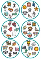 Vista previa - Hojas de trabajo - Juego de vocabulario animales: "busca al semejante" + cartas + ruleta - página 3