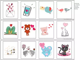 Vorschau - Stationenlernen - Valentinstag: Wahrnehmung, Konzentration, Lesen - Seite 1