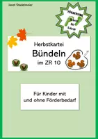 Vorschau - Stationenlernen - Herbstkartei: Bündeln im ZR 10 - Deckblatt