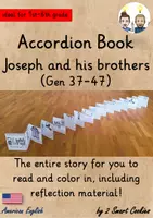 Vista previa - Unidades / Secuencias / Situaciones de Aprendizaje - Joseph and his brothers Accordion Book Bible Story Foldable Booklet Religion English / Inglés AmE - Portada