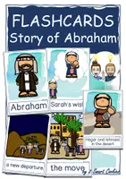 Vista previa - Unidades / Secuencias / Situaciones de Aprendizaje - Abraham and Sarah flash cards ESL English Religion picture cards bible English / Inglés - Portada