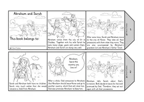 Vista previa - Unidades / Secuencias / Situaciones de Aprendizaje - Abraham and Sarah Accordion Book Bible Story Foldable Booklet Religion English / Inglés AmE - página 1