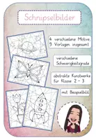 Vorschau - Mal- und Bastelvorlagen - Schnipselbilder Mosaik Kunstunterricht Vertretungsstunde - Deckblatt