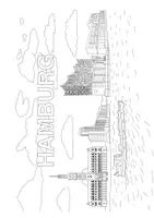 Vorschau - Arbeitsblätter - Ausmalbild "Hamburg" - Seite 1