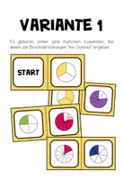 Vorschau - Spiele - Brüche ergänzen – Bruchrechnung / Brüche, Bruchzahlen, Ganze, Spiel, Übungen, Domino, Bruchteile, Bruchdarstellung | Lernspiel, Klasse 5, 6, Sekundarstufe - Seite 2