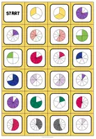 Vorschau - Spiele - Brüche ergänzen – Bruchrechnung / Brüche, Bruchzahlen, Ganze, Spiel, Übungen, Domino, Bruchteile, Bruchdarstellung | Lernspiel, Klasse 5, 6, Sekundarstufe - Seite 3