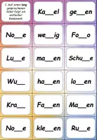 Vorschau - Fördermaterial/Inklusion - Deutsch: lange und kurze Vokale - Übungskarten auch interaktiv - Seite 1