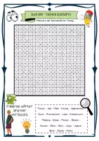 Vorschau - Arbeitsblätter - Suchsel: Tschick (Lektüre) - Rätsel, Spiel - Seite 1