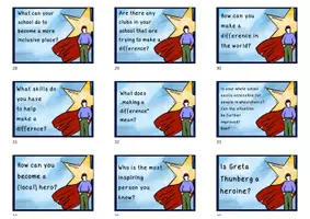 Vorschau - Aufgabenkarten - Local Heroes 🦸🏼♀️ (stop and swap cards) - Conversation Starters - Seite 3
