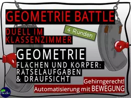 Vorschau - Stundenentwürfe - XXXL Materialpaket: 75 x Zahlen/Geometrie/Englisch/Buchstaben BATTLE & Bewegtes Kopfrechnen (ZR 20 & 100 & 1000) (inkl. 26 (!) GRATIS Games) - Seite 3