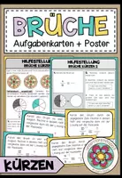 Vorschau - Poster - BRÜCHE - Kürzen (Aufgabenkärtchen + Poster) - Deckblatt