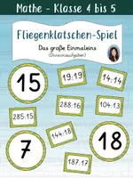 Vorschau - Spiele - Materialpaket Fliegenklatschen-Spiele - Das kleine u. große Einmaleins / Multiplikation u. Division - Seite 1
