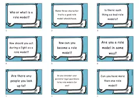 Vorschau - Arbeitsblätter - Role Models - Mini-Materialpaket zum Thema (Stop and Swap Cards und Worksheet) - Seite 1