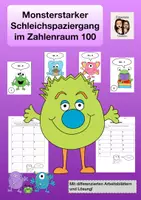 Vorschau - Arbeitsblätter - Rechenspaziergang Monster ZR 100 - Deckblatt