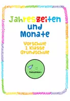 Vorschau - Arbeitsblätter - Arbeitsblätter Jahreszeiten und Monate - Deckblatt