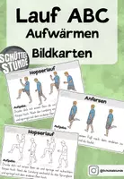 Vorschau - Bildkarten - Lauf ABC / Aufwärmen - Bildkarten - Deckblatt